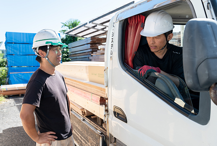 配送準備の様子